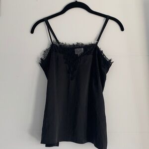 Cami NYC - Silk Lace Sweetheart Top in Black - XS Like New Lacy Slip Lingerie